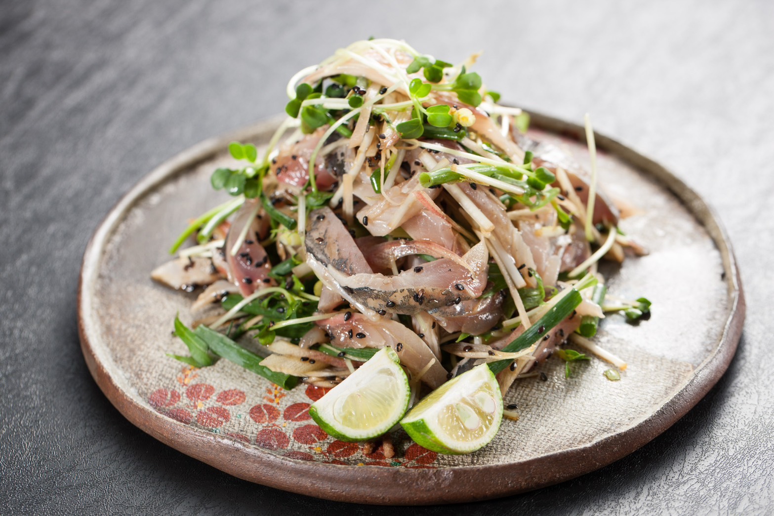 鯵の薬味サラダ